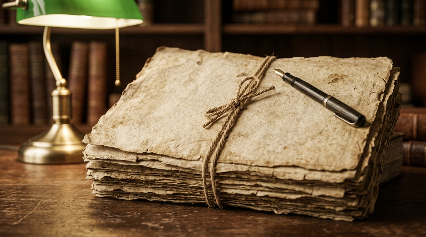 Historical archival documents and fountain pen representing the controversial Rowlatt Act of 1919.